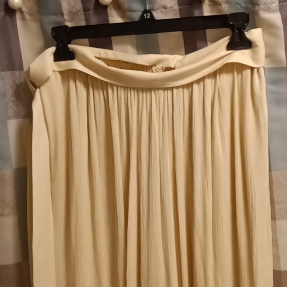 FINAL PRICE NWT Free People neutral crinkled pants/jumpsuit elastic banded waist - Picture 3 of 9